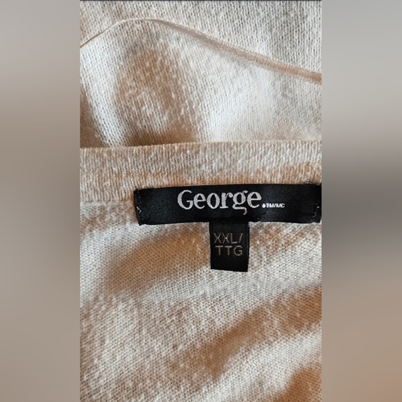 White Button Up Cooton Blend Cardigan - Picture 7 of 8